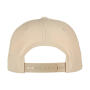 5-Panel Premium Curved Visor Snapback Cap - White - One Size