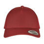 5-Panel Premium Curved Visor Snapback Cap - Maroon - One Size