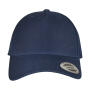 5-Panel Premium Curved Visor Snapback Cap - Navy - One Size