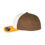 3-Tone Flexfit Cap - Red/White/Black - S/M